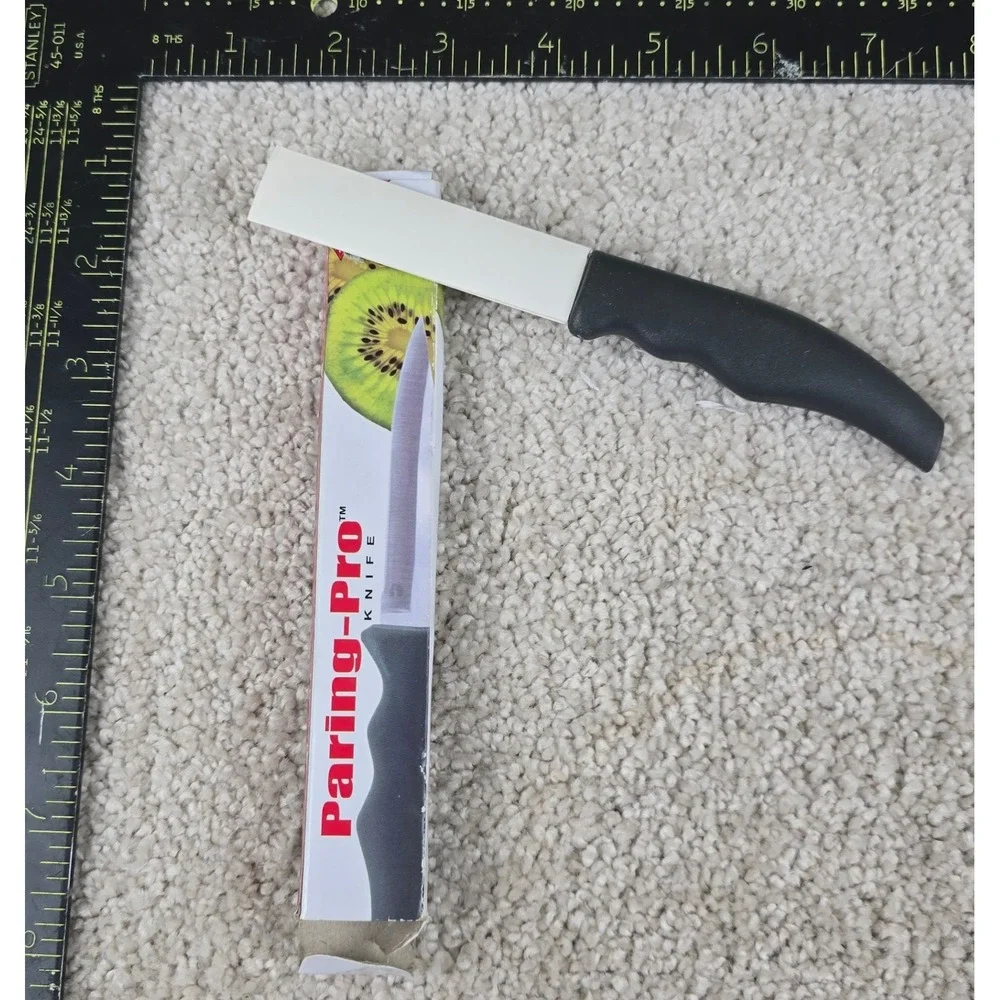 Paring-Pro Paring Knife Black Ergonomic Handle Stainless Steel Blade